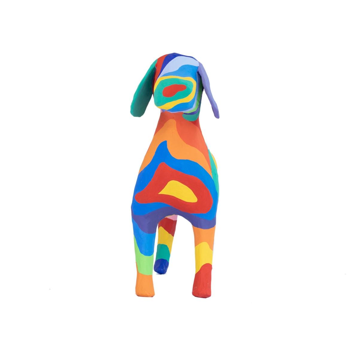 Paper Mache Rainbow Beagle Caribbean Craft – image 3