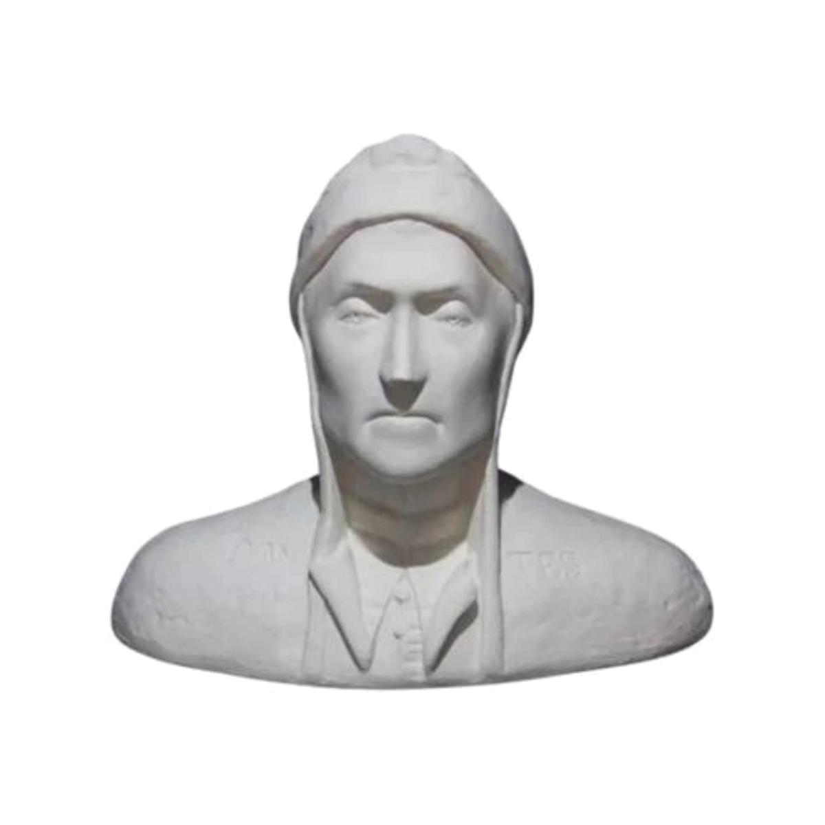 White Dante Alighieri Bust | Artchi – image 1