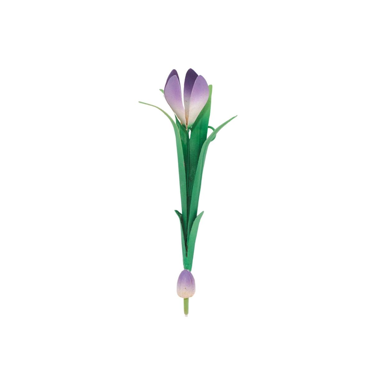 Green / Pink / Purple Autumn Crocus Wall Hook | Inner Child – image 2