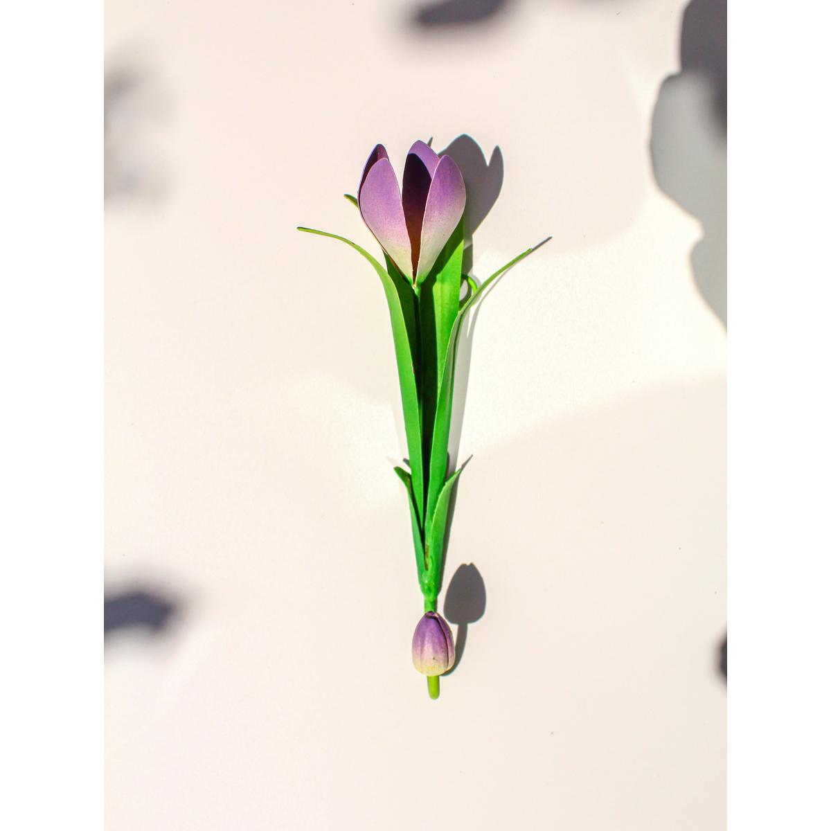 Green / Pink / Purple Autumn Crocus Wall Hook | Inner Child – image 5