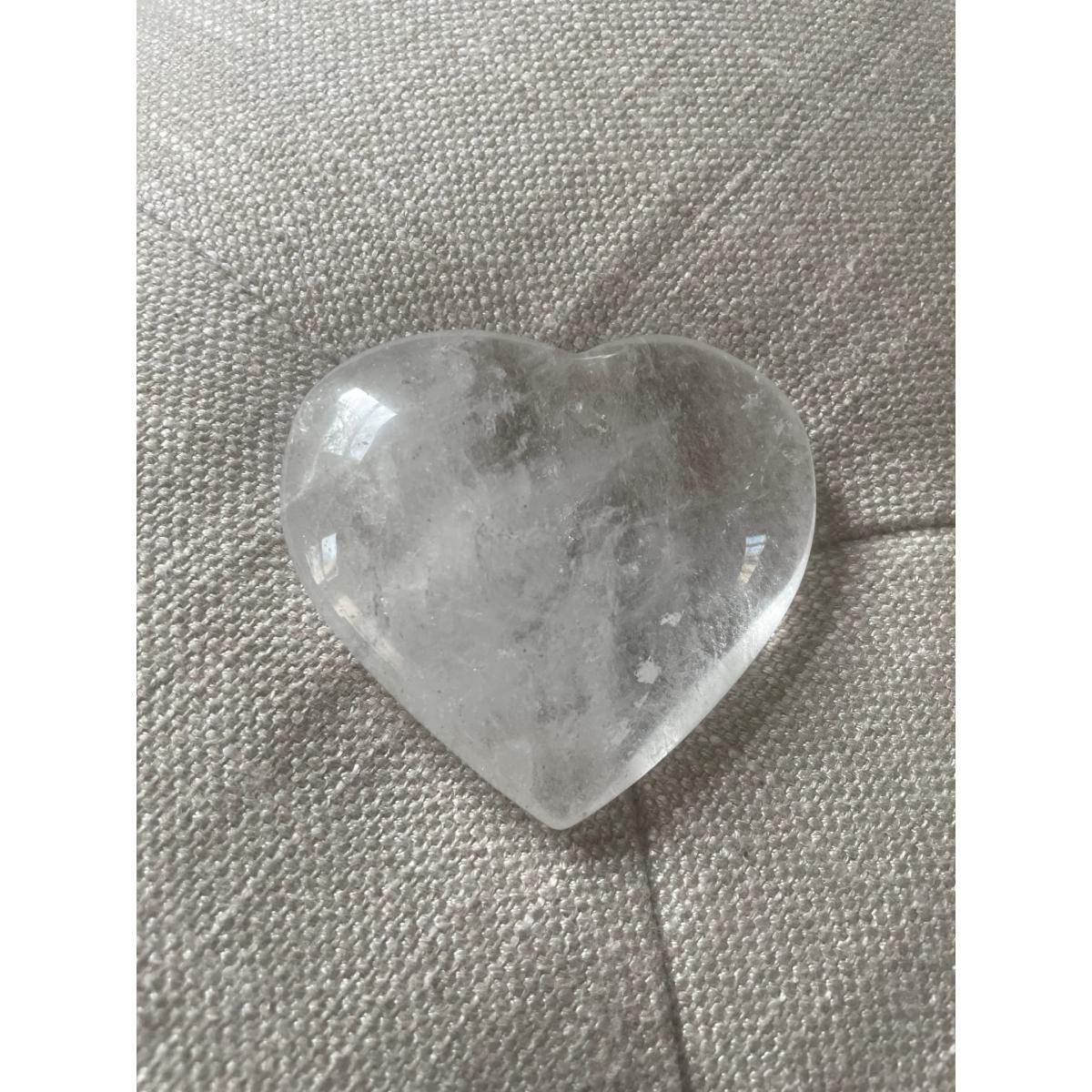 Neutrals Clear Quartz Heart One Size Lemuria Store – image 2