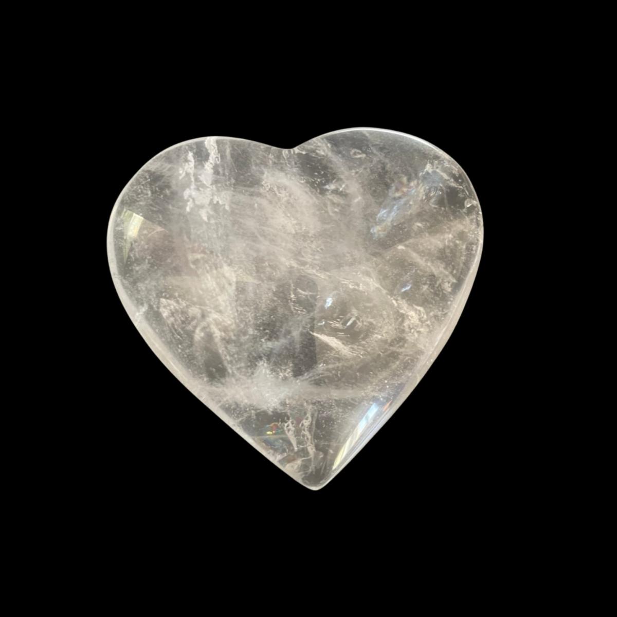 Neutrals Clear Quartz Heart One Size Lemuria Store – image 3