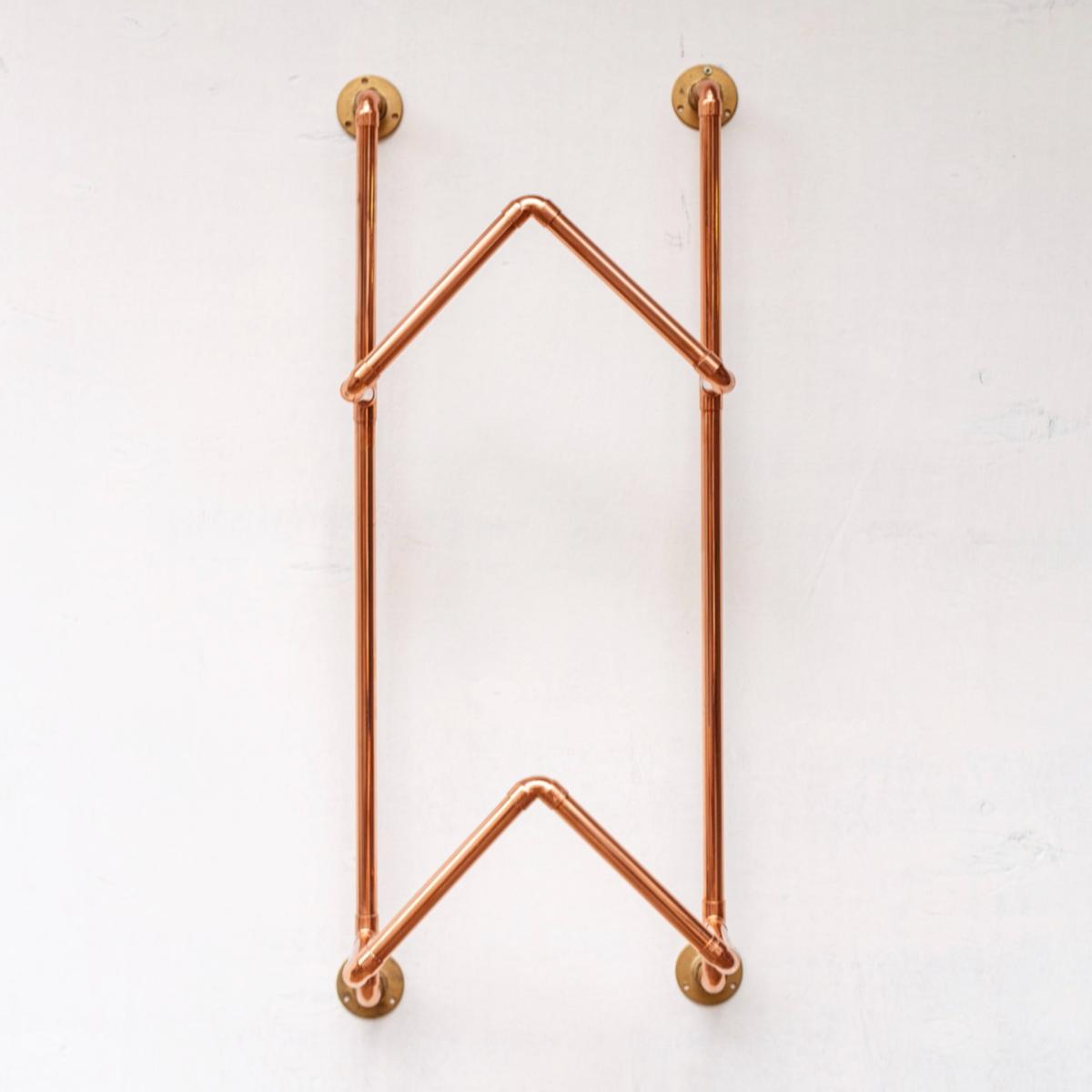 Neutrals Handcrafted Solid Copper Record Holder Wall Mount- Elegant Vinyl Record Storage Stand | Anatoliacraft – image 4