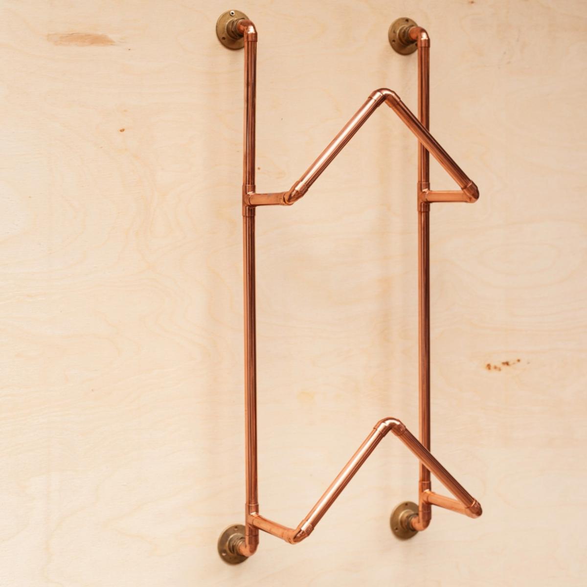 Neutrals Handcrafted Solid Copper Record Holder Wall Mount- Elegant Vinyl Record Storage Stand | Anatoliacraft – image 5