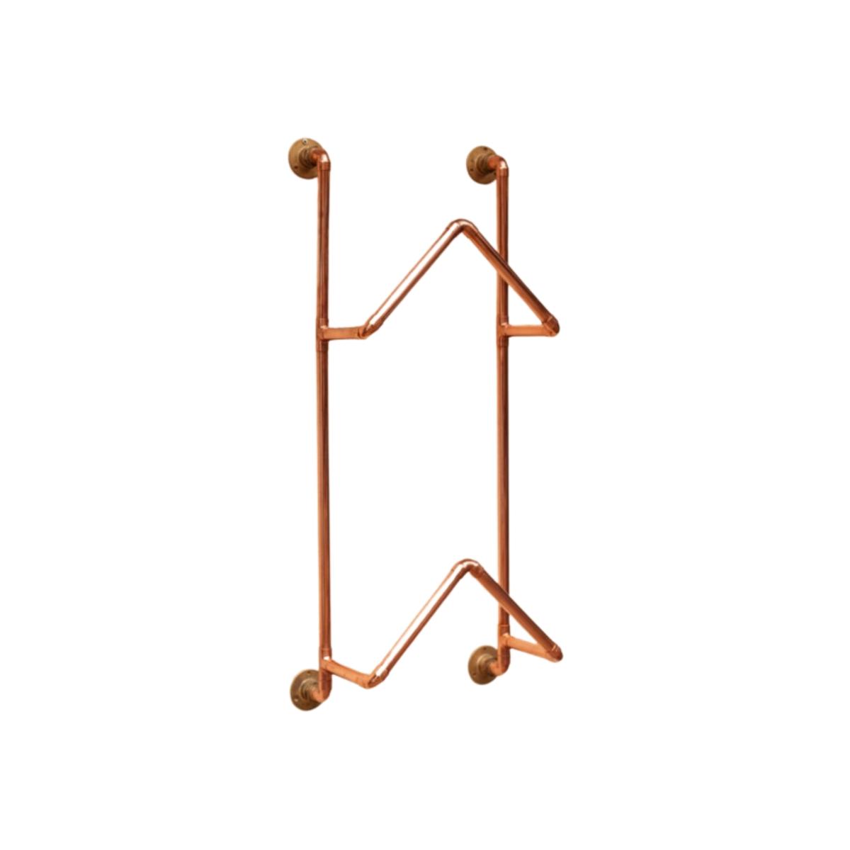 Neutrals Handcrafted Solid Copper Record Holder Wall Mount- Elegant Vinyl Record Storage Stand | Anatoliacraft – image 1