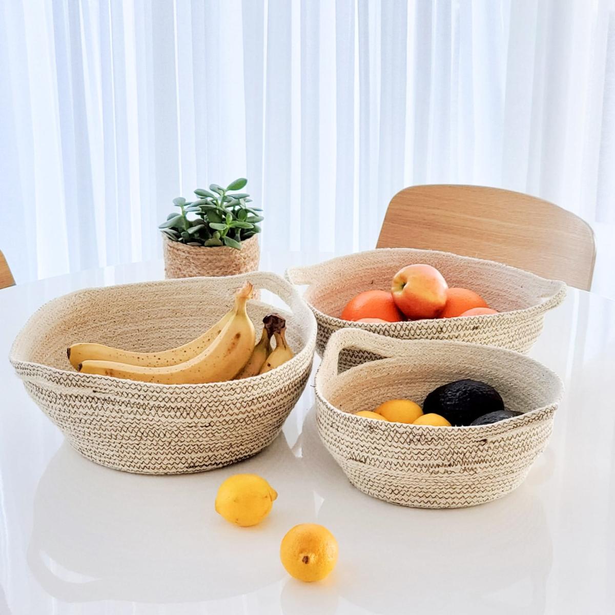 Amari Fruit Bowl In Brown - Set Of 3 Korissa – image 3