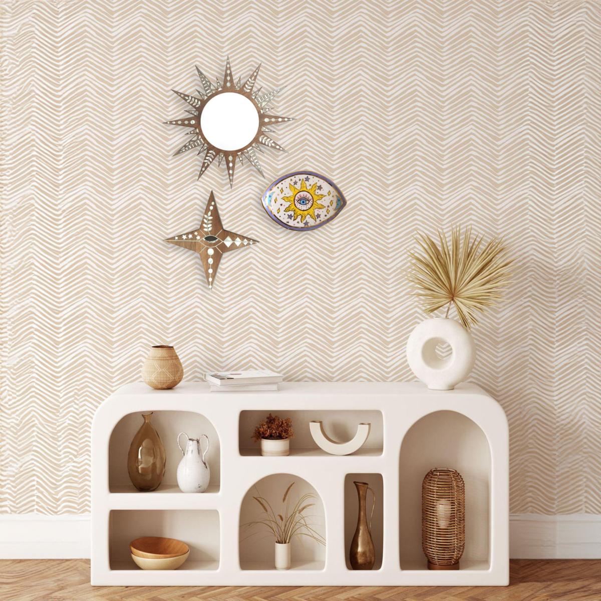 Celestial Eye Star Marquetry Wall Decor | Sherie Boutik – image 2