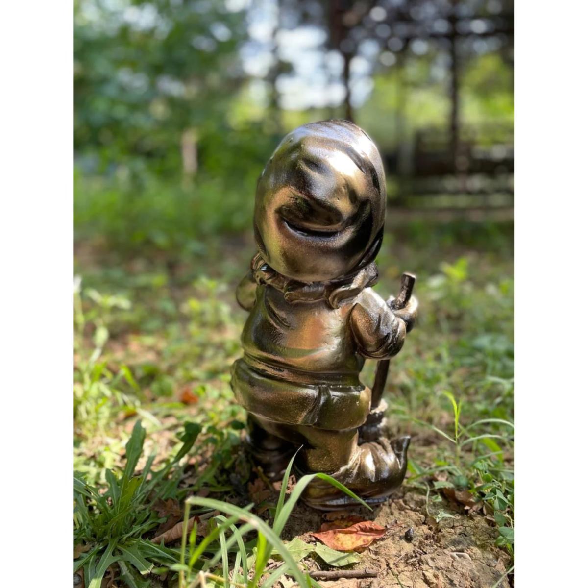 Gold Dwarf Garden Sculpture Artchi – image 4