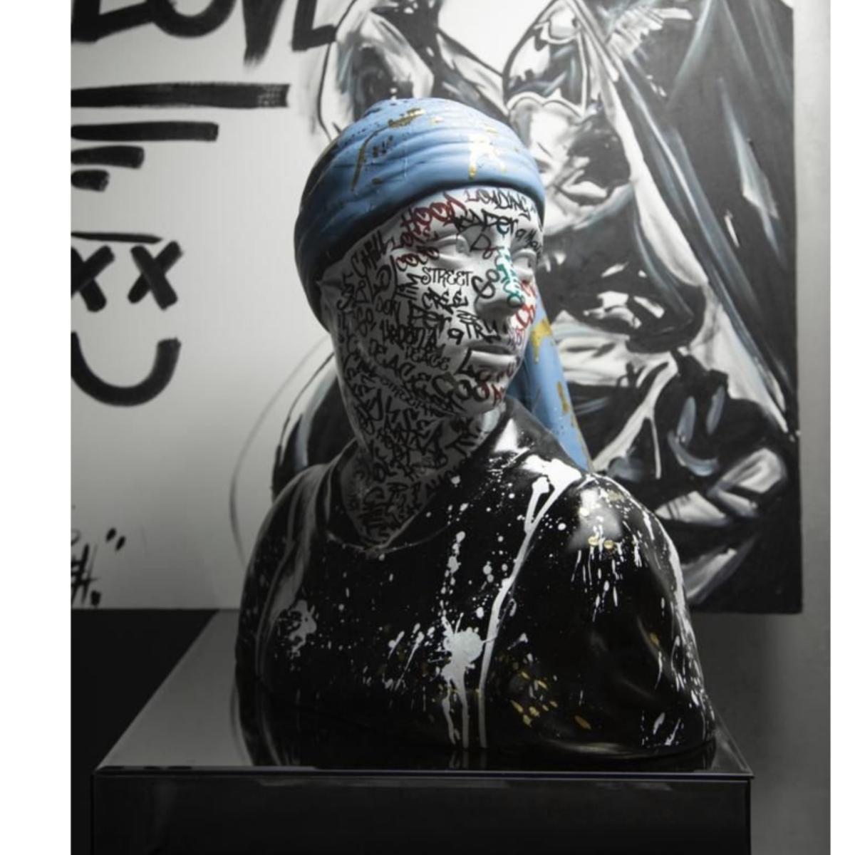 Inked Serenity Sculpture - Colourful | Artchi – image 3
