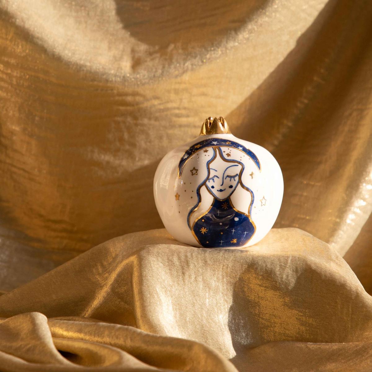 Lapis Moon Girl Pomegranate Decoration | Sherie Boutik – image 2