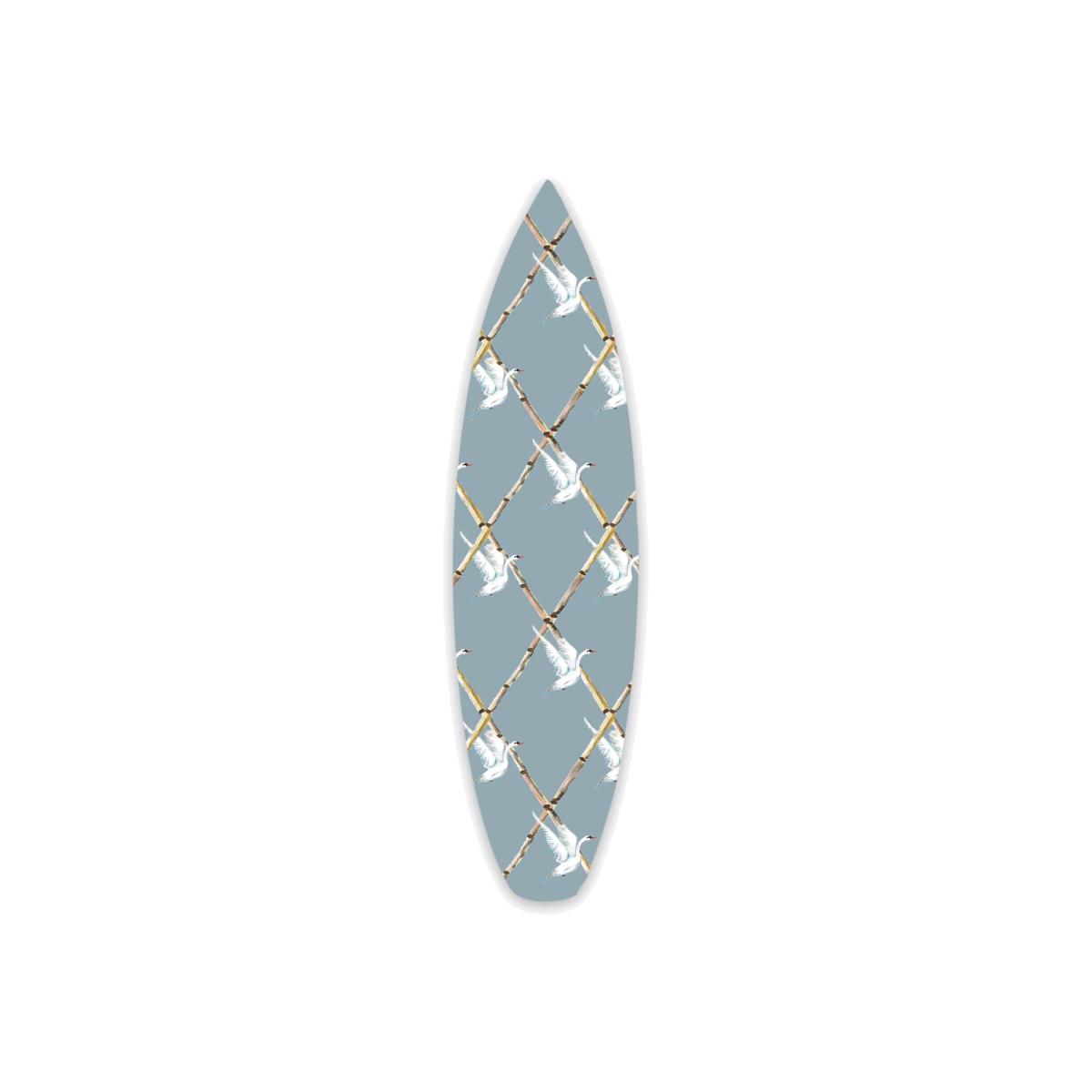 Blue Surfboard Wall Decor Wild Swans Catchii – image 1