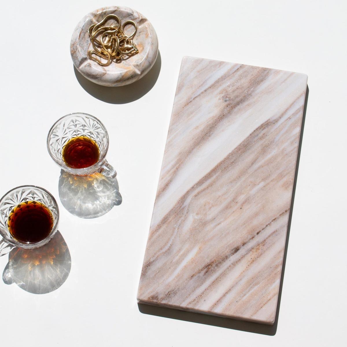 Brown Cappuccino Marble Vanity Tray The Parmatile Shop – image 2