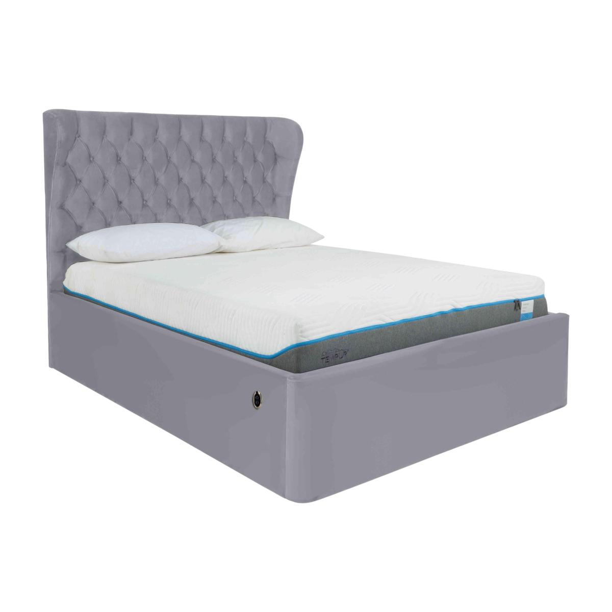 Kendall Electric Ottoman Bed Frame - Double - Sanderson March Wind – image 1