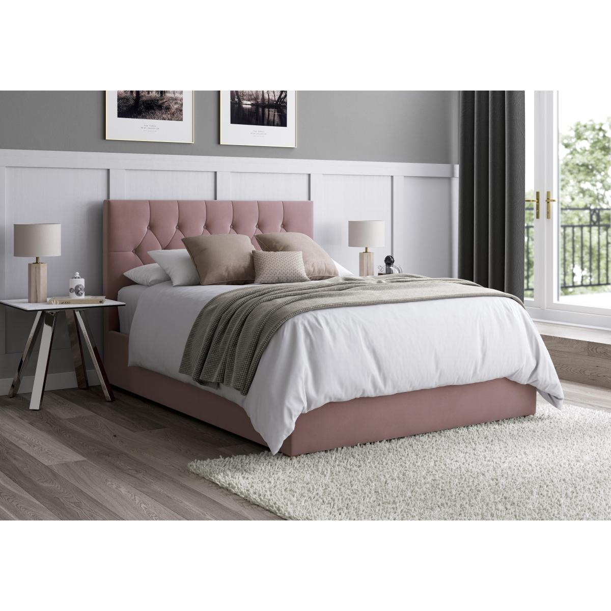 Henry Ottoman Bed Frame - Double - Grey – image 2