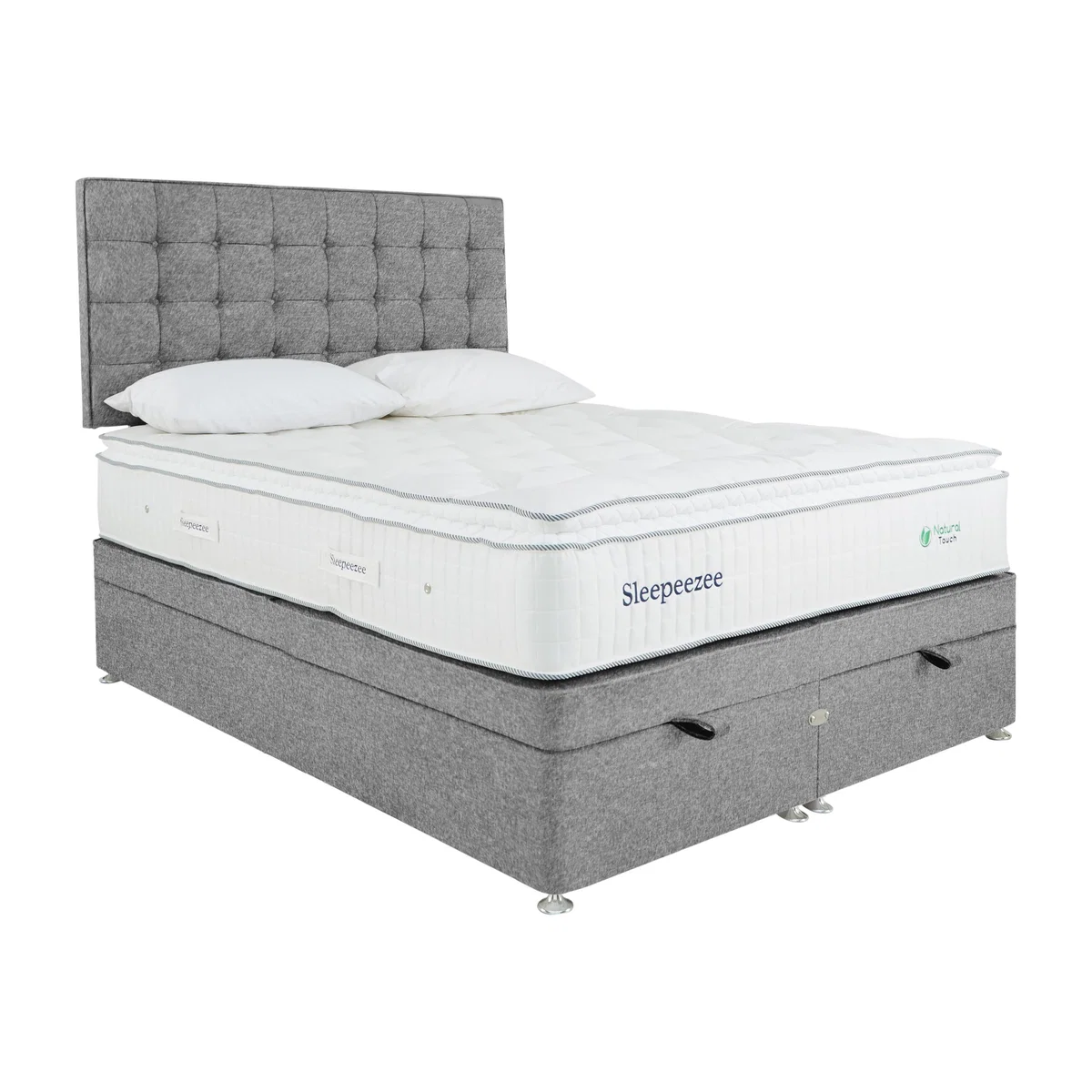 Sleepeezee - Natural Touch 2000 Pillowtop End Ottoman Divan Set - Small Double – image 1
