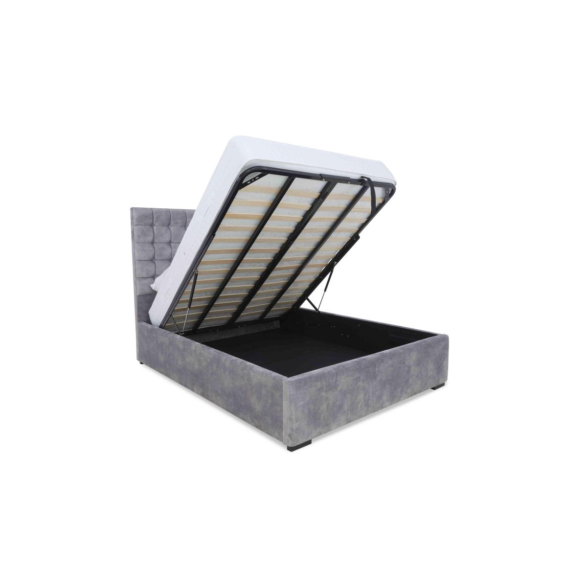 Sleep Story - Dice Ottoman Bed Frame - Double - Linoso Flint – image 7