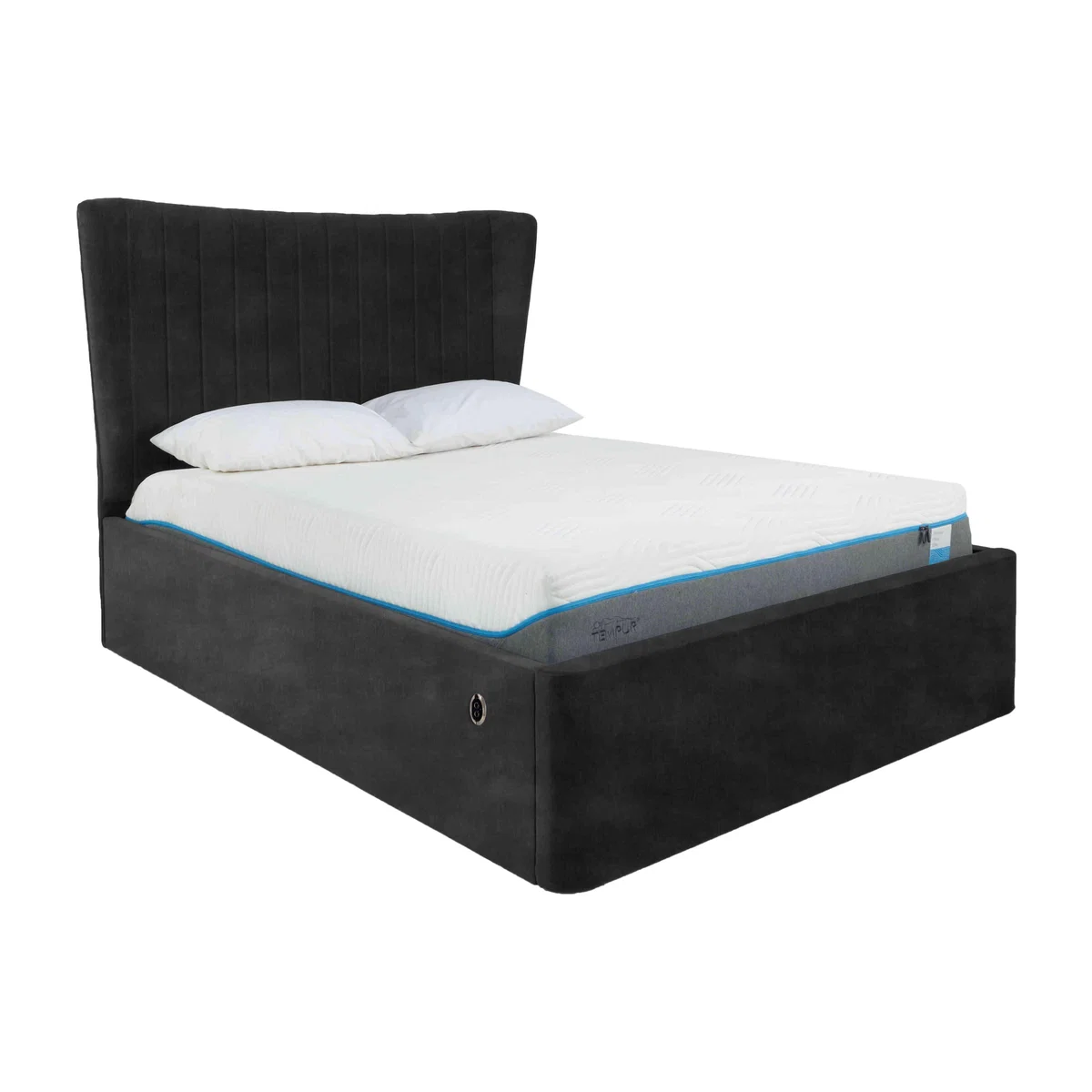 Roman Electric Ottoman Bed Frame - Double - Sanderson Coal – image 1