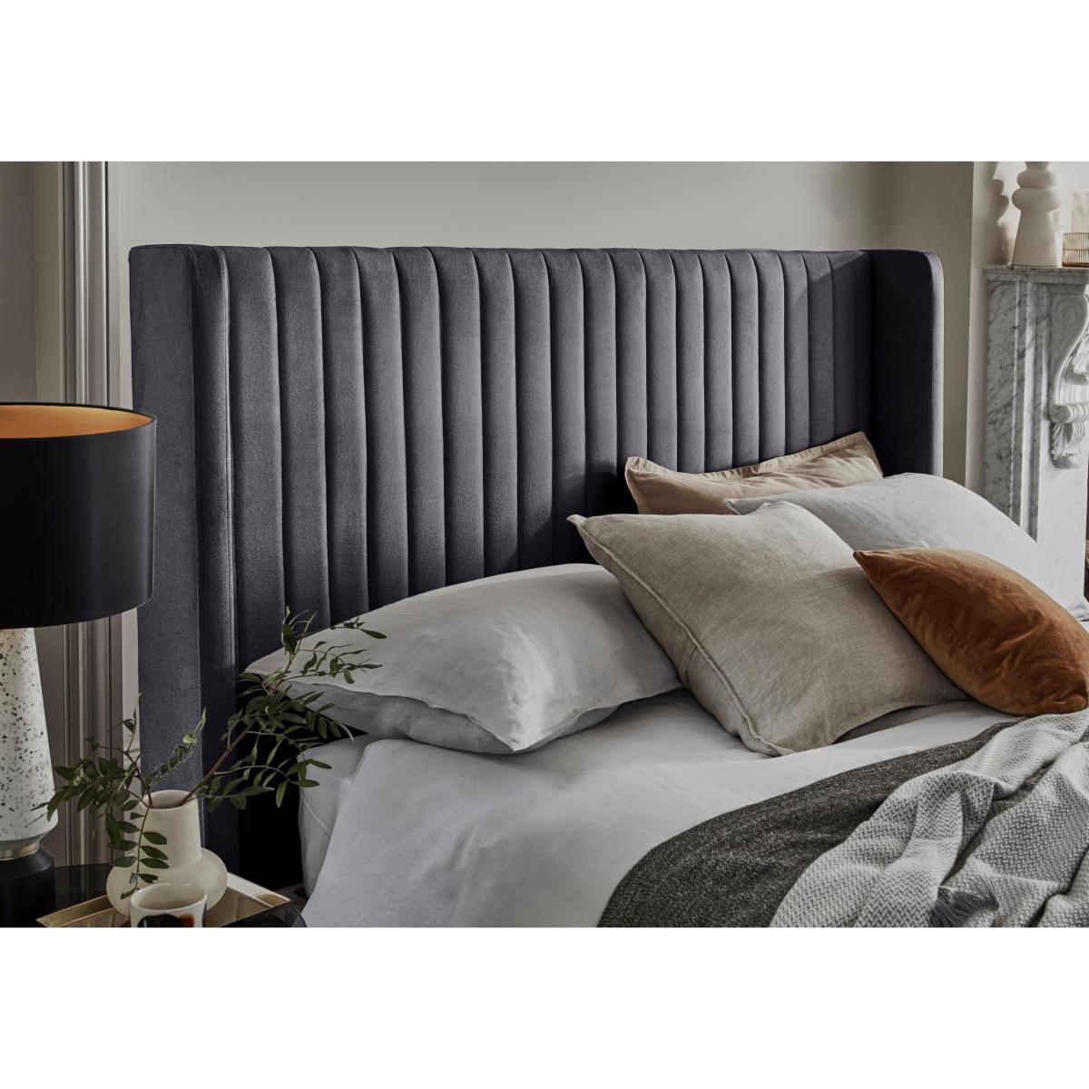 Alves Ottoman Bed Frame - Double - Dapple Silver – image 4