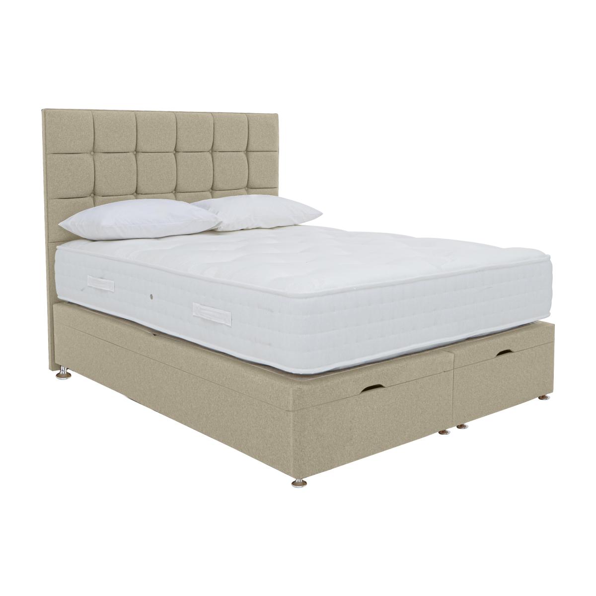 Sleep Story - Firm Sleep 1500 End Ottoman Divan Set - Small Double - Beige