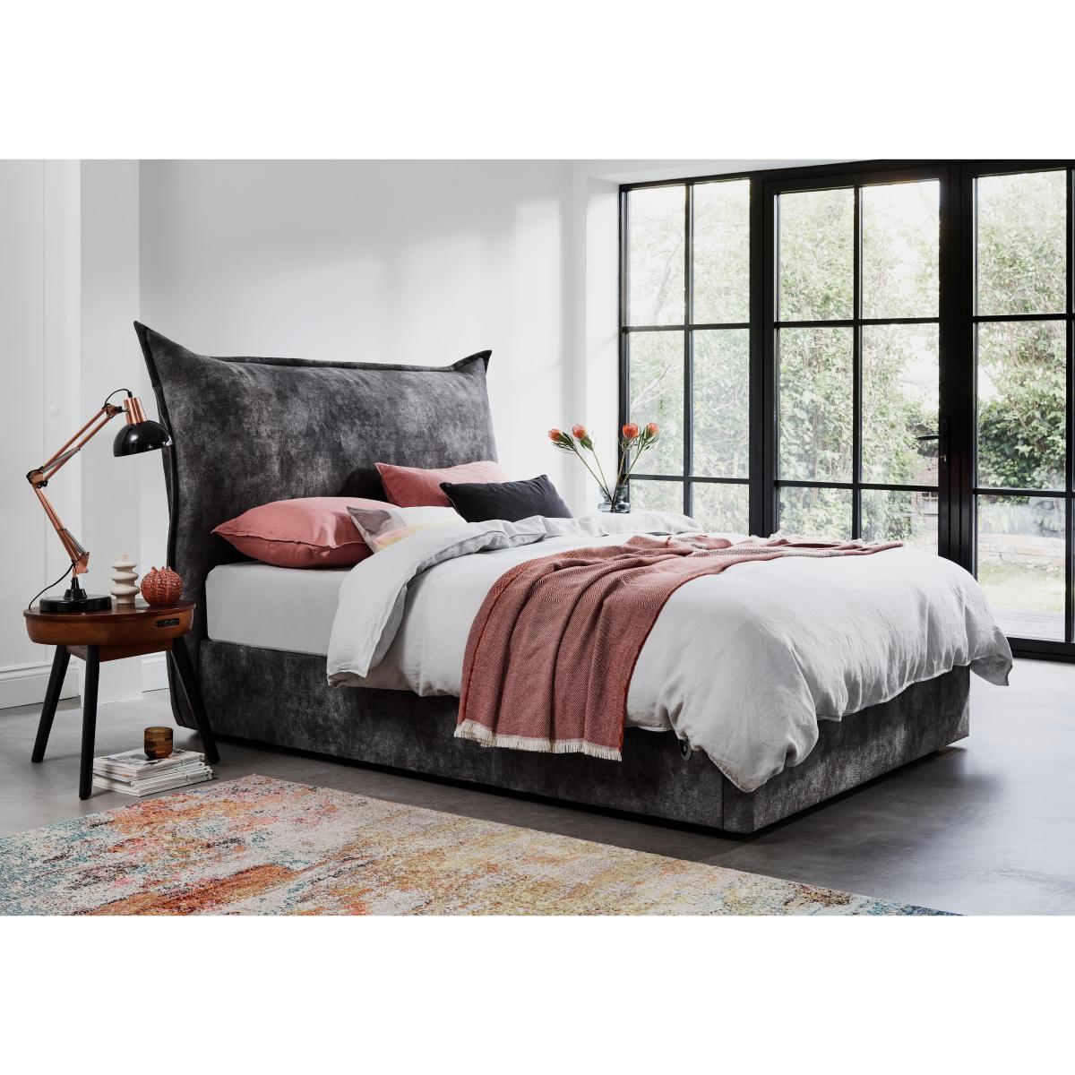 Lunar Electric Ottoman Bed Frame - Double - Grey – image 2