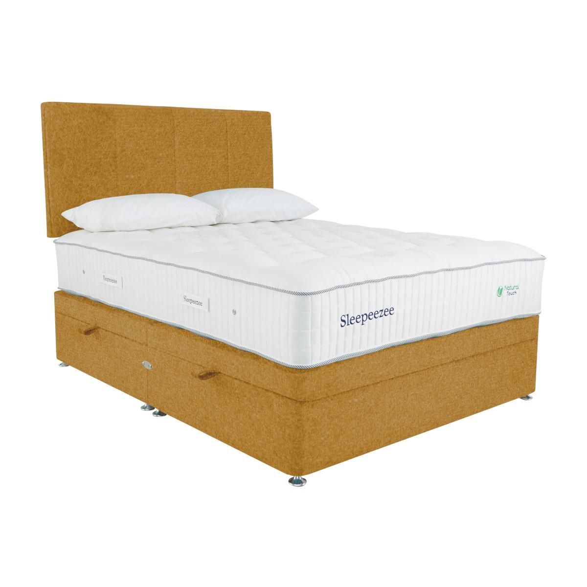 Sleepeezee - Natural Touch 3000 Side Ottoman Divan Set - Small Double - Yellow – image 1