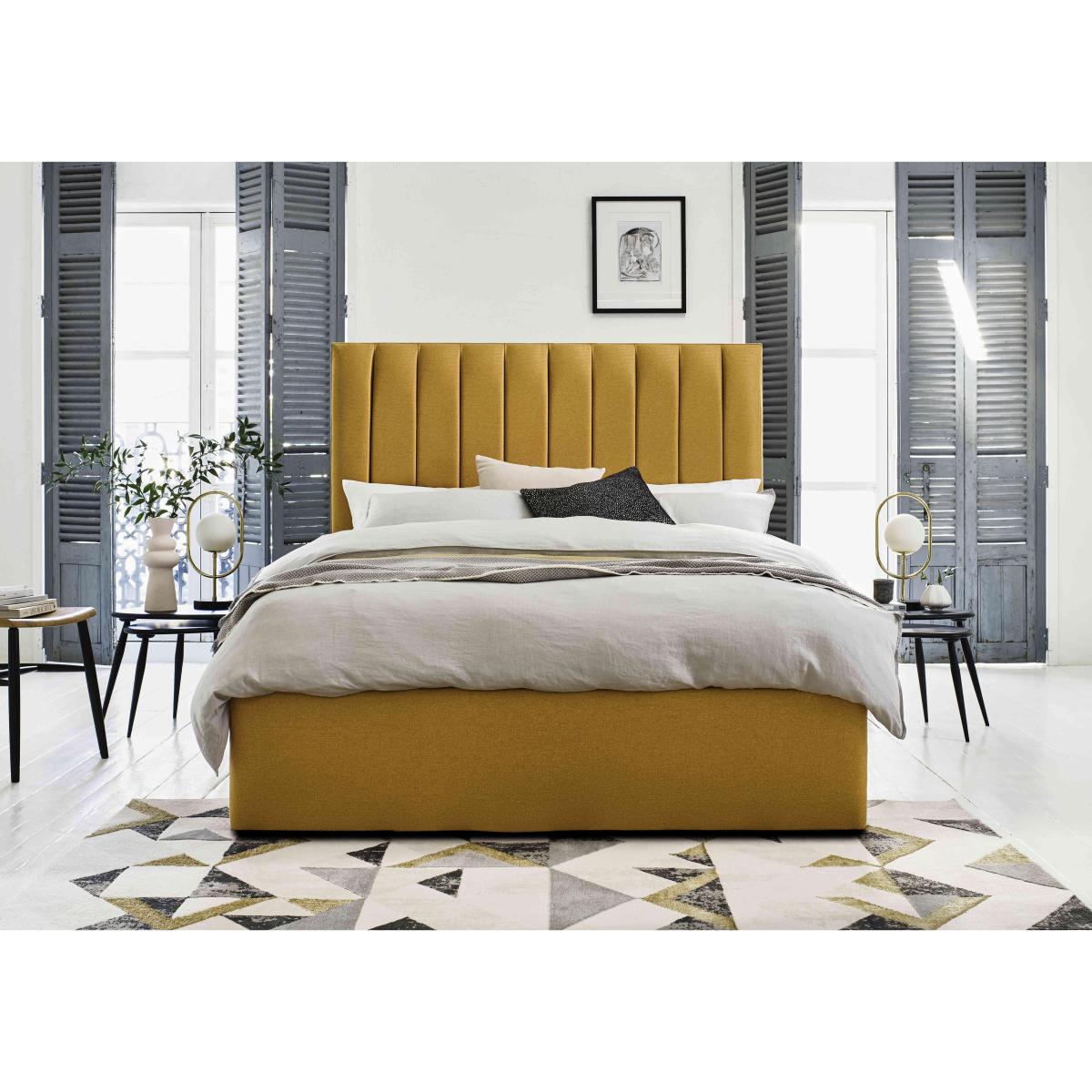 Sleep Story - Dickens Ottoman Bed Frame - Double - Linoso Nutmeg – image 3