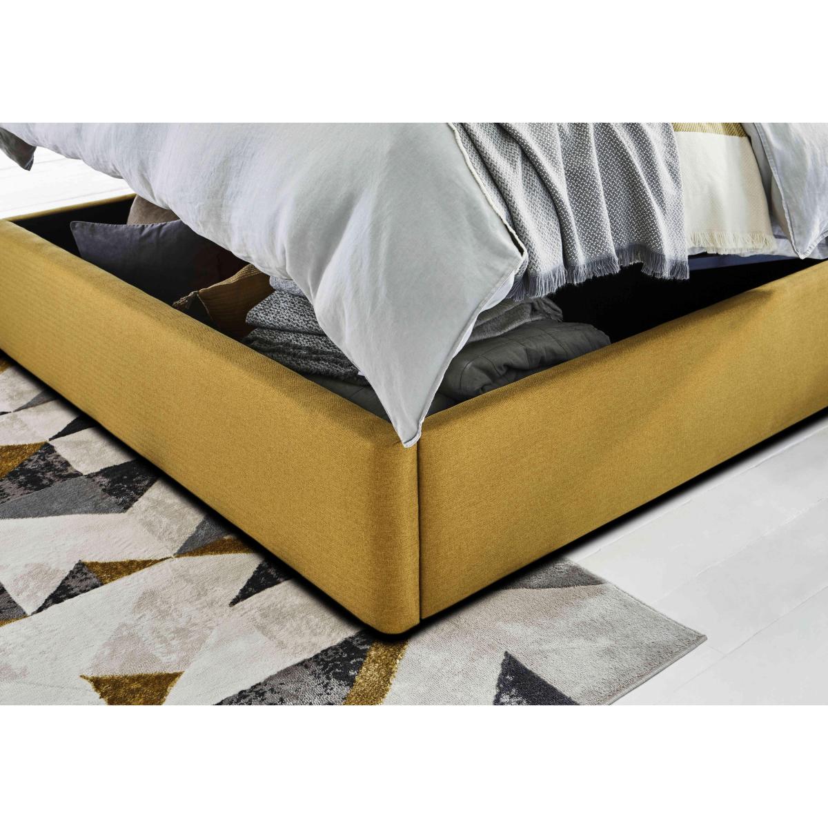 Sleep Story - Dickens Ottoman Bed Frame - Double - Linoso Nutmeg – image 5