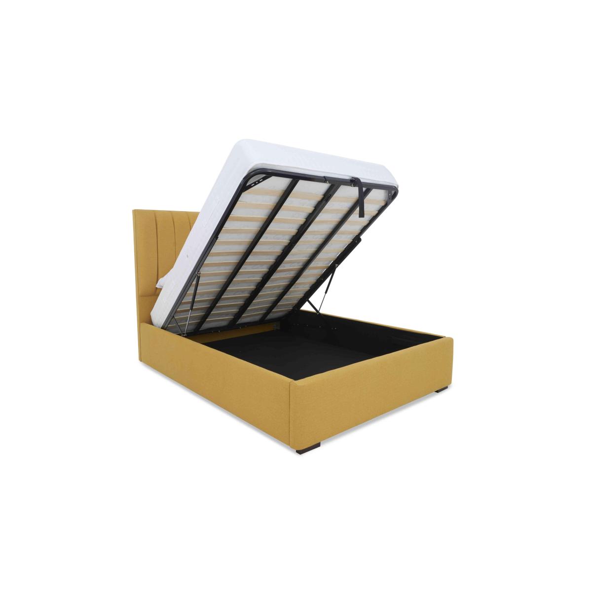 Sleep Story - Dickens Ottoman Bed Frame - Double - Linoso Nutmeg – image 7