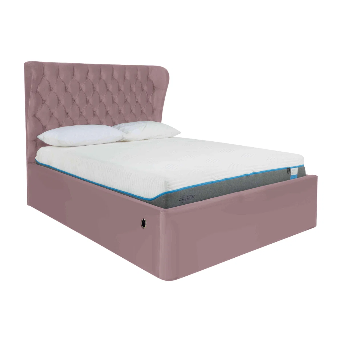 Kendall Electric Ottoman Bed Frame - Double - Velvet Lilac – image 1