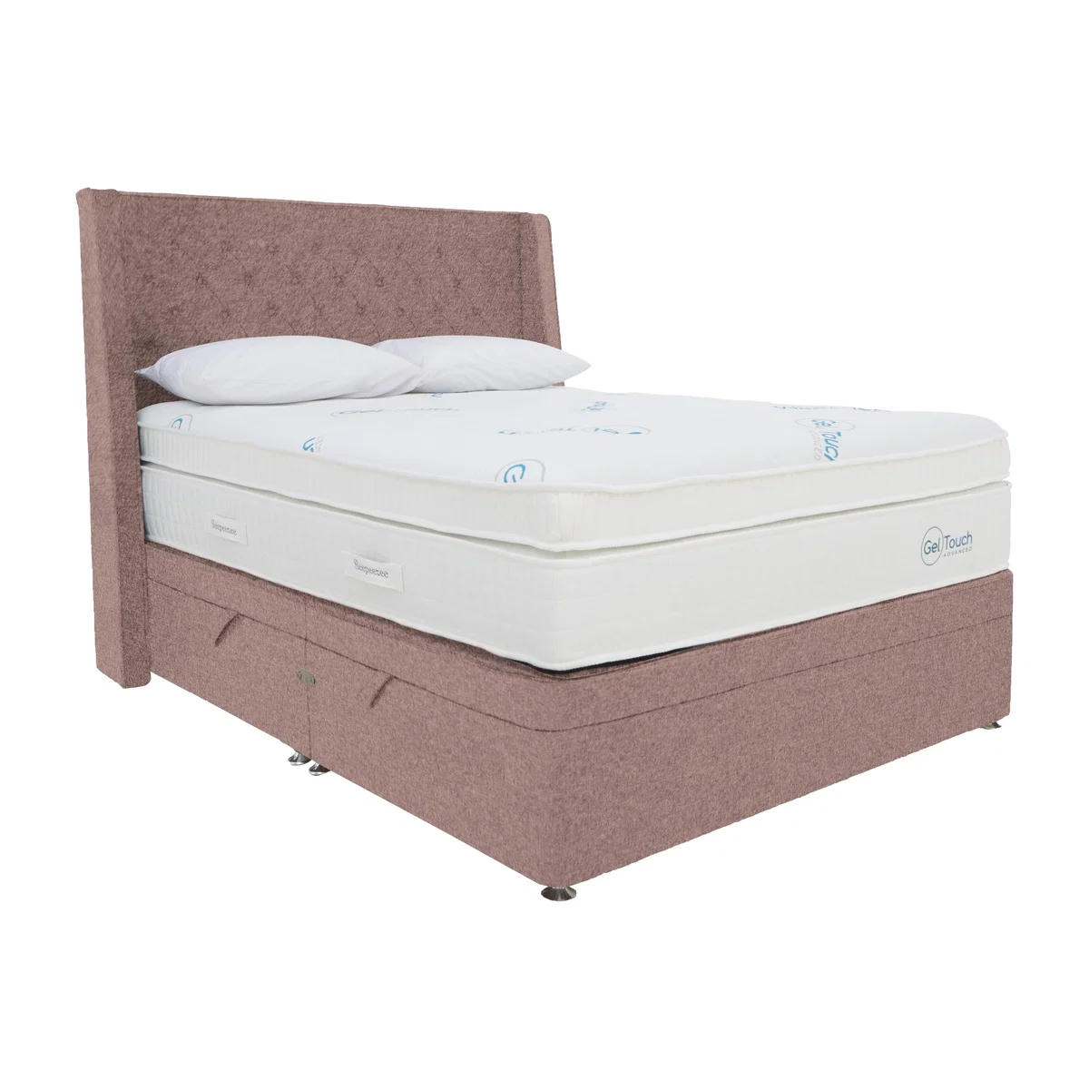 Sleepeezee - Geltouch Advanced 10000 Side-Lift Ottoman Divan Set - Double - Purple – image 1