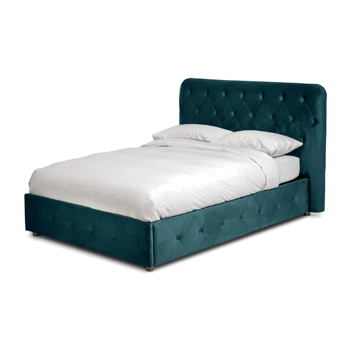 Habitat Savannah Double Ottoman Bed Frame - Teal – image 1