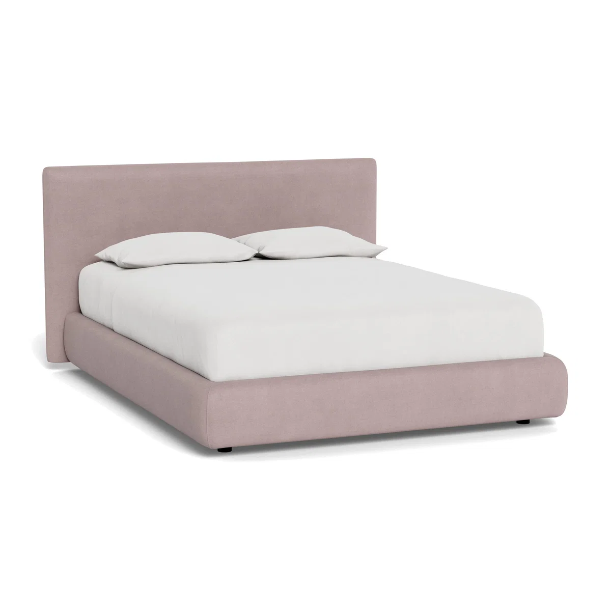 Heal's Alba Bed Double Siena Cotton Dusky Pink - Heal's UK Bedroom Furniture – image 1