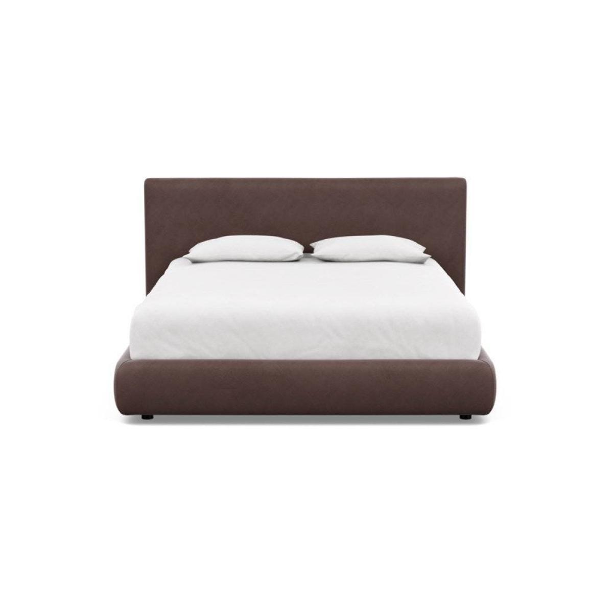 Heal's Alba Bed Double Luxury Leather Canella - Heal's UK Bedroom Furniture – image 16