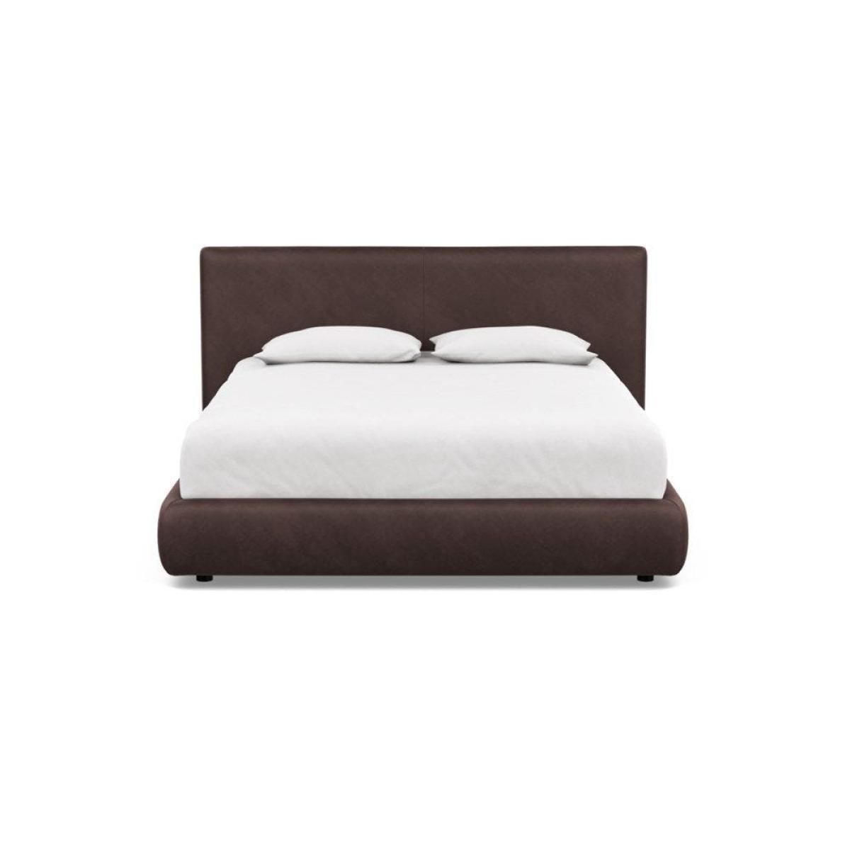 Heal's Alba Bed Double Luxury Leather Canella - Heal's UK Bedroom Furniture – image 20