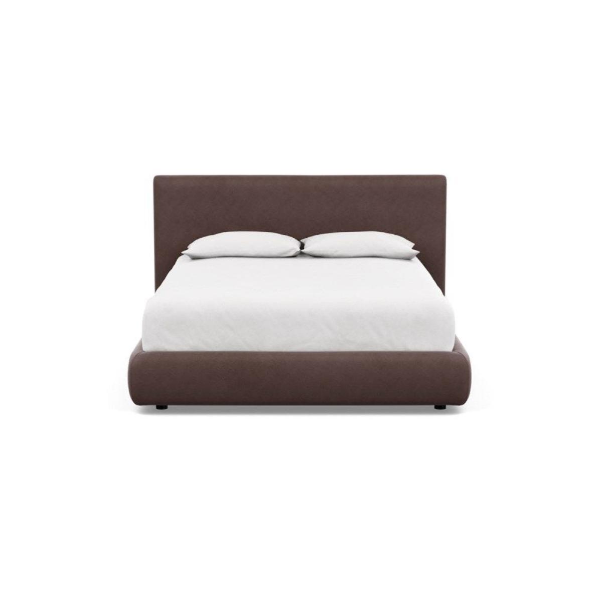 Heal's Alba Bed Double Luxury Leather Canella - Heal's UK Bedroom Furniture – image 23