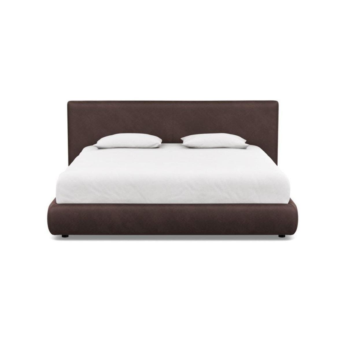 Heal's Alba Bed Double Luxury Leather Canella - Heal's UK Bedroom Furniture – image 27