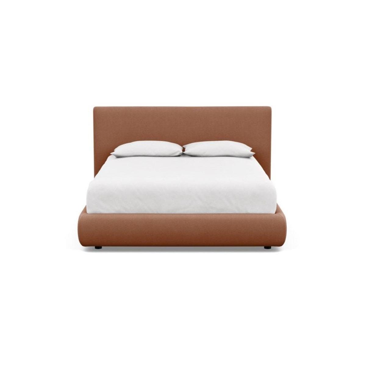 Heal's Alba Bed Double Luxury Leather Canella - Heal's UK Bedroom Furniture – image 29
