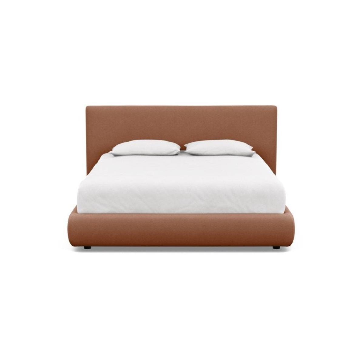 Heal's Alba Bed Double Luxury Leather Canella - Heal's UK Bedroom Furniture – image 39