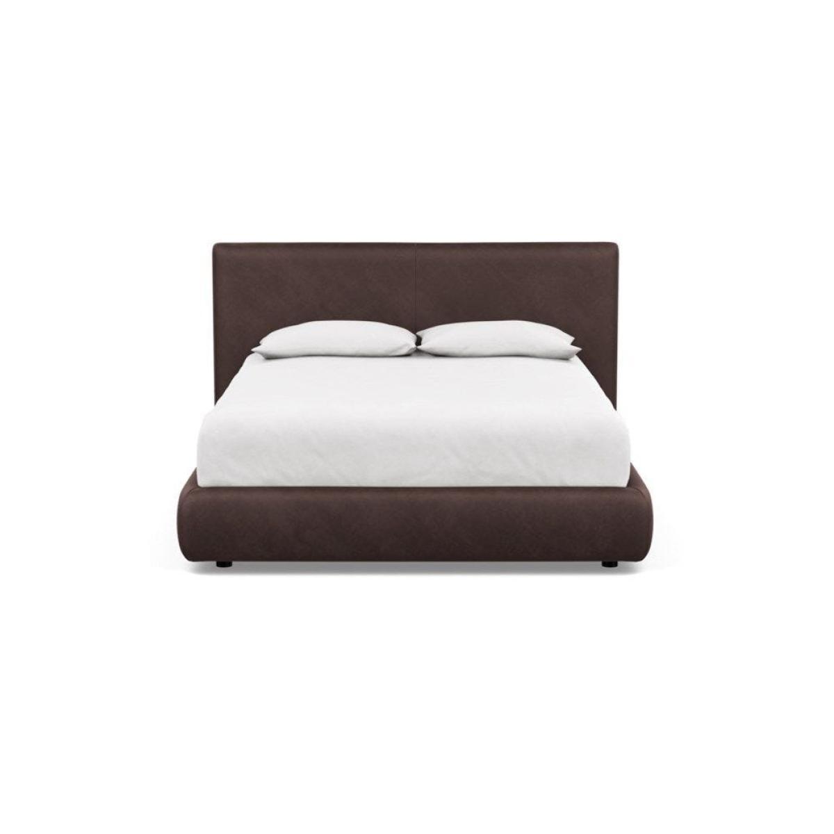 Heal's Alba Bed Double Luxury Leather Canella - Heal's UK Bedroom Furniture – image 8