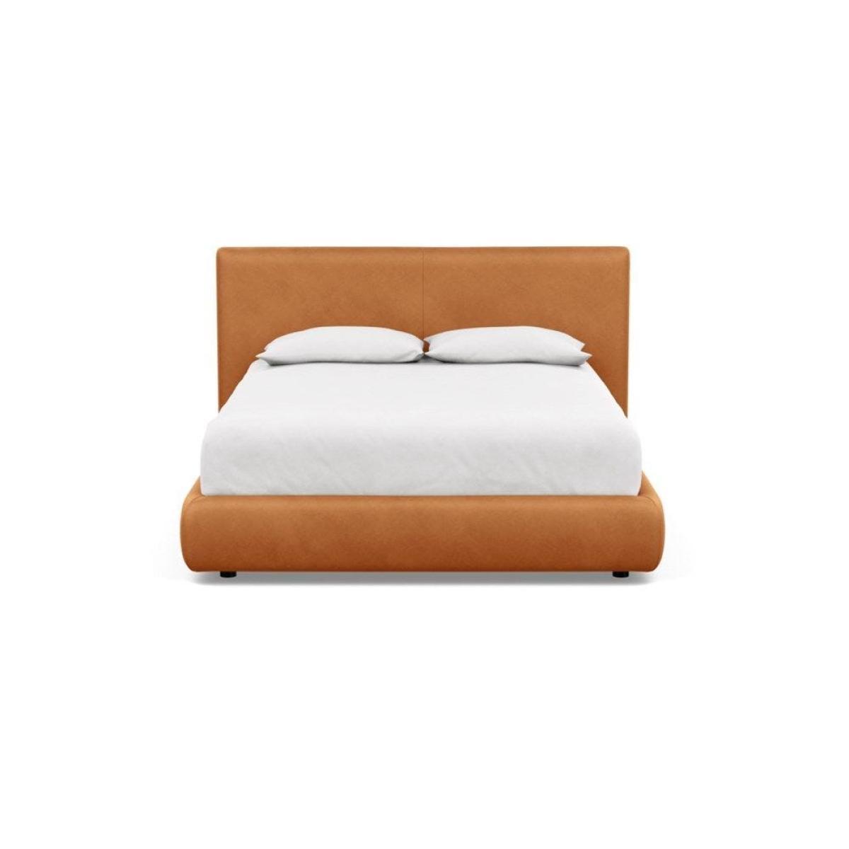 Heal's Alba Bed Double Luxury Leather Canella - Heal's UK Bedroom Furniture – image 10