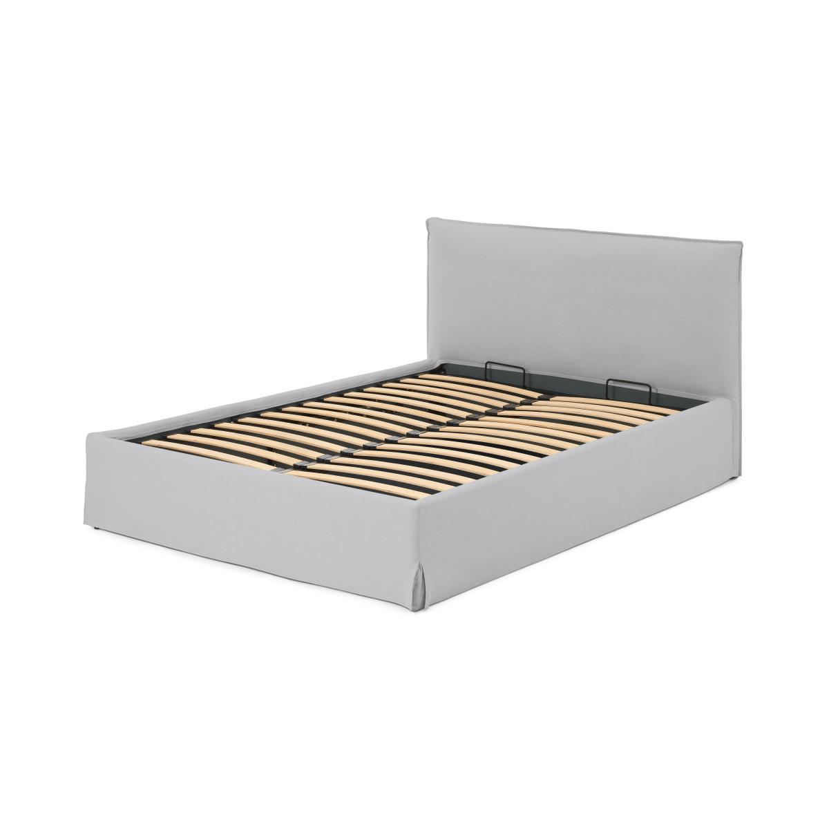 Orsa Double Ottoman Storage Bed, Mineral Cotton & Linen Mix – image 3
