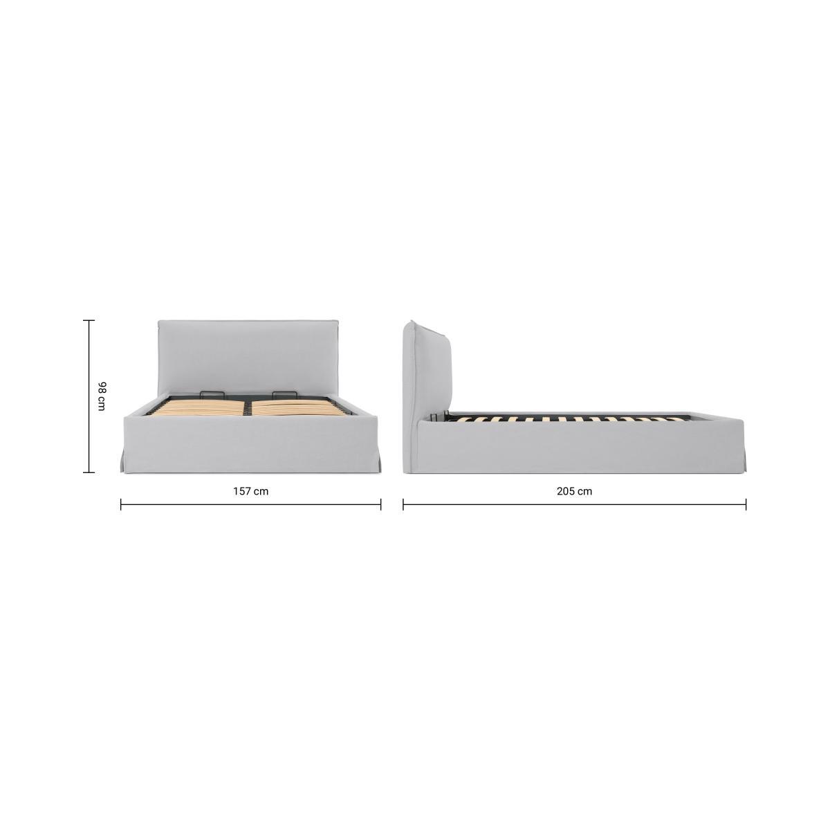 Orsa Double Ottoman Storage Bed, Mineral Cotton & Linen Mix – image 9