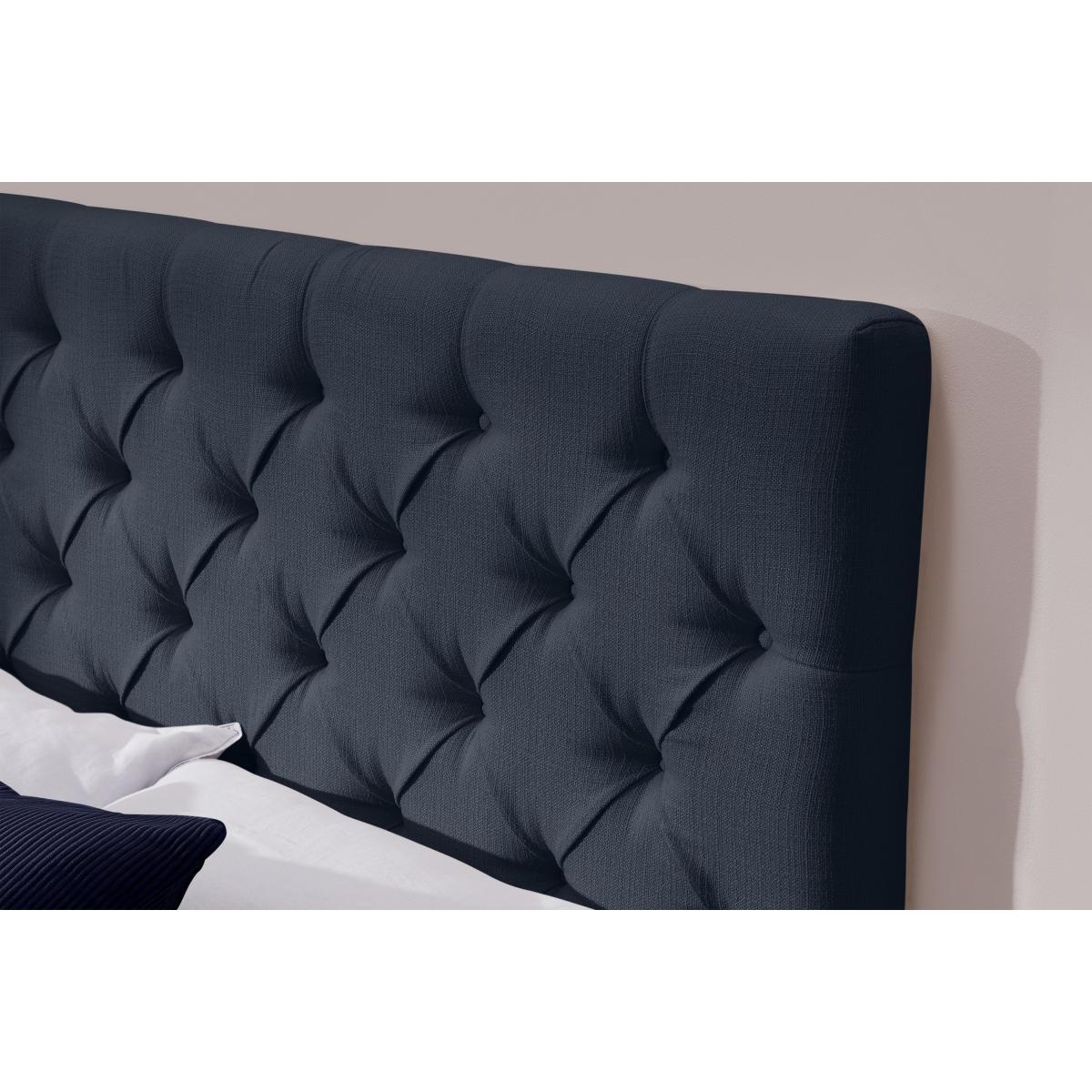 Skye Double Bed with Ottoman Storage, Dark Blue Weave – image 7