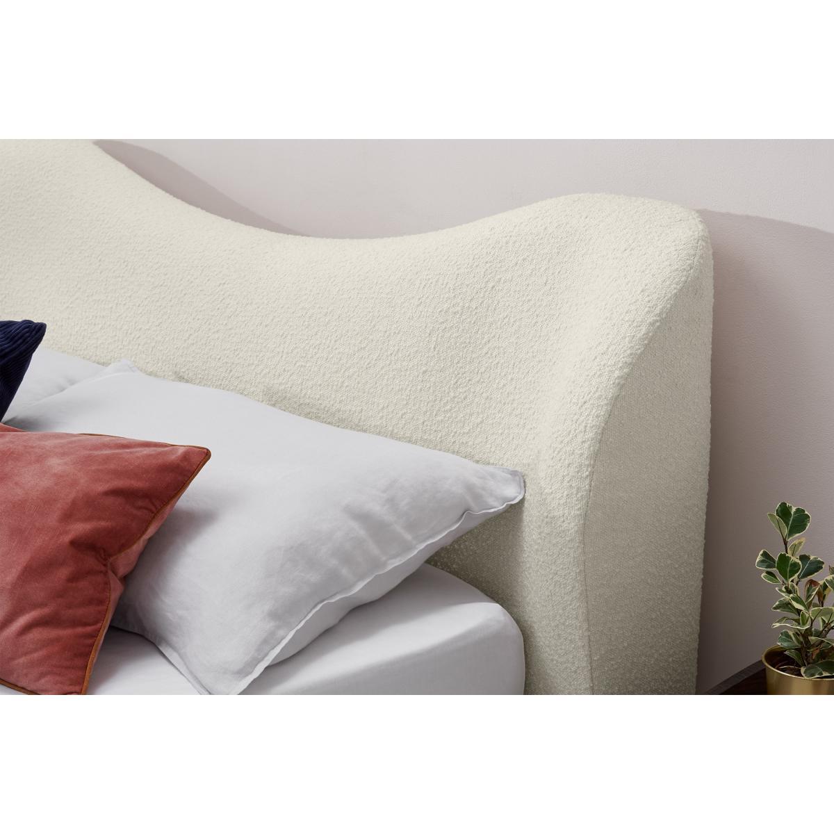 Kooper Double Bed with Ottoman Storage, Whitewash Boucle – image 5