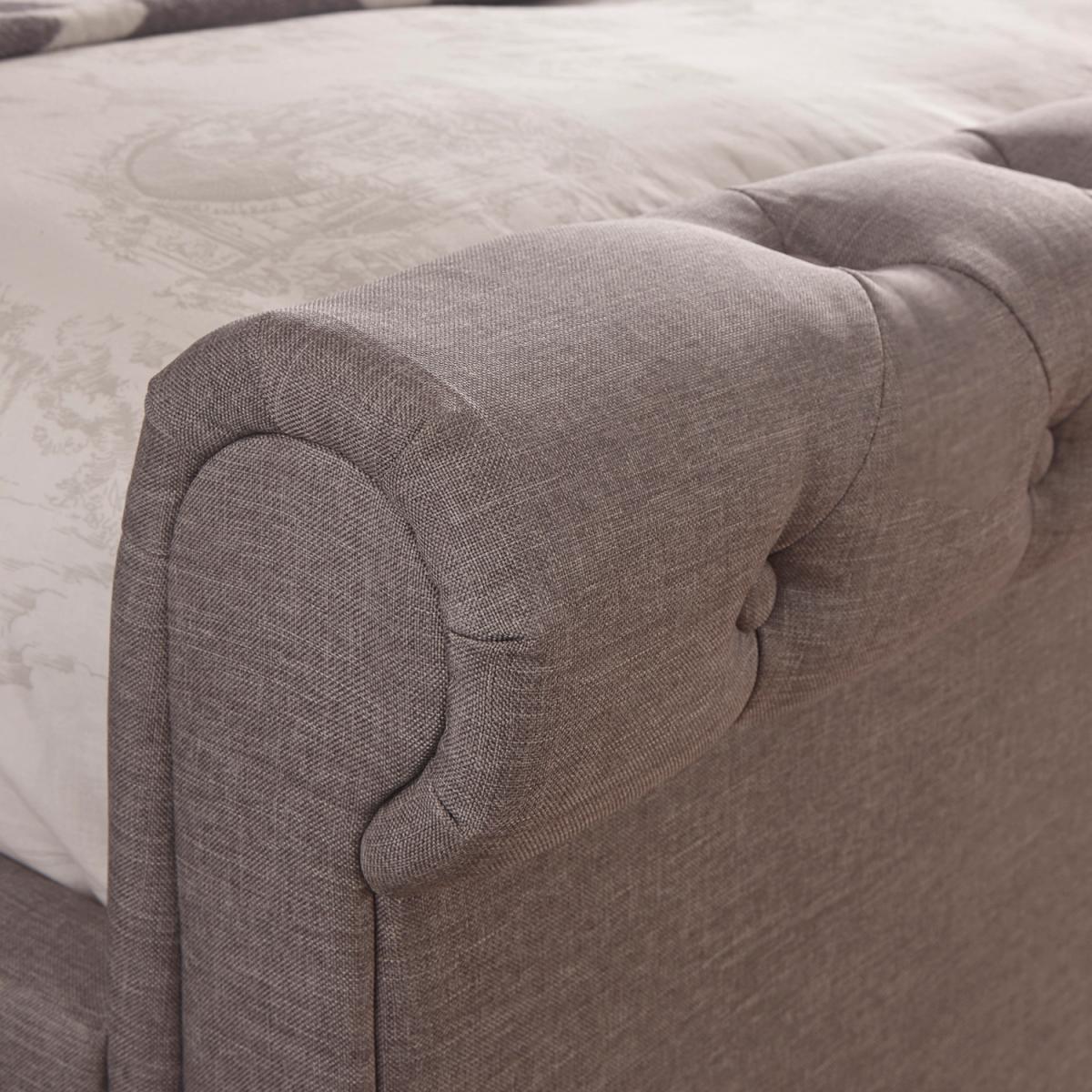 Layla Storage Ottoman Bed Frame - Silver / Double – image 3