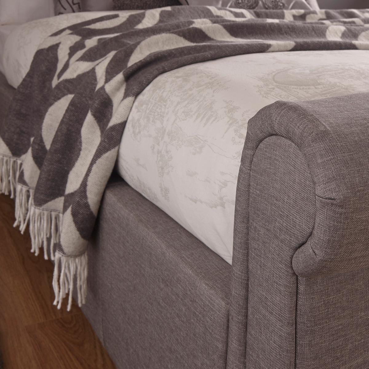 Layla Storage Ottoman Bed Frame - Silver / Double – image 4