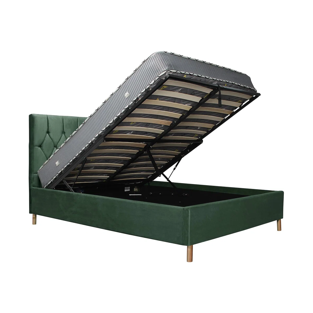 Birlea Loxley Ottoman Bed - Green / Double – image 1