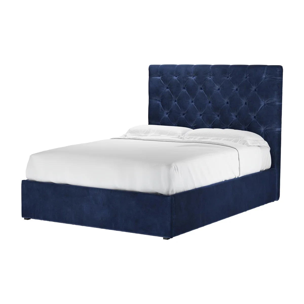 Rosalie 130cm Double Ottoman Bed in Cruise Smart Velvet - sofa.com – image 1