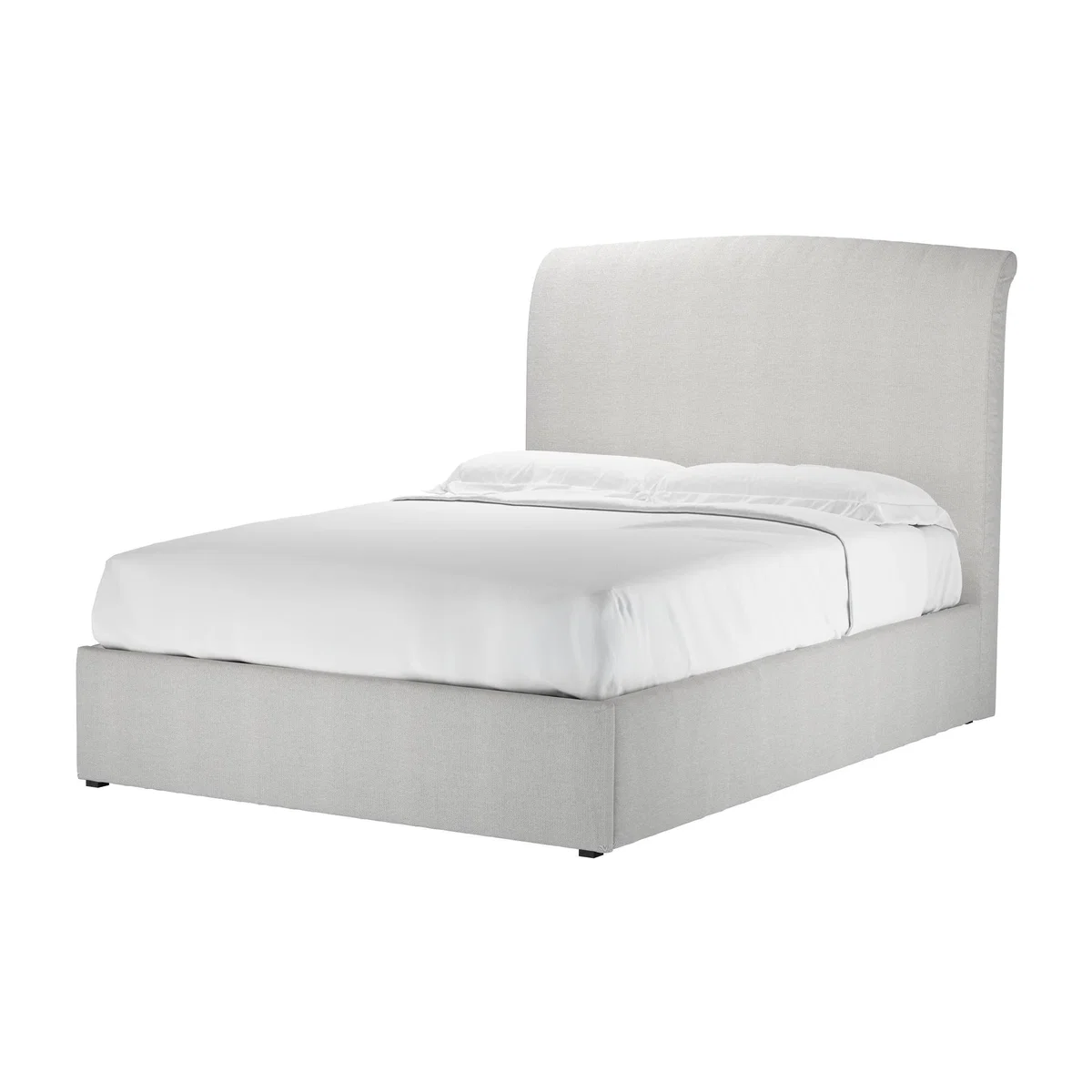 Thea Double Ottoman Bed in Greige Florence Textured Weave