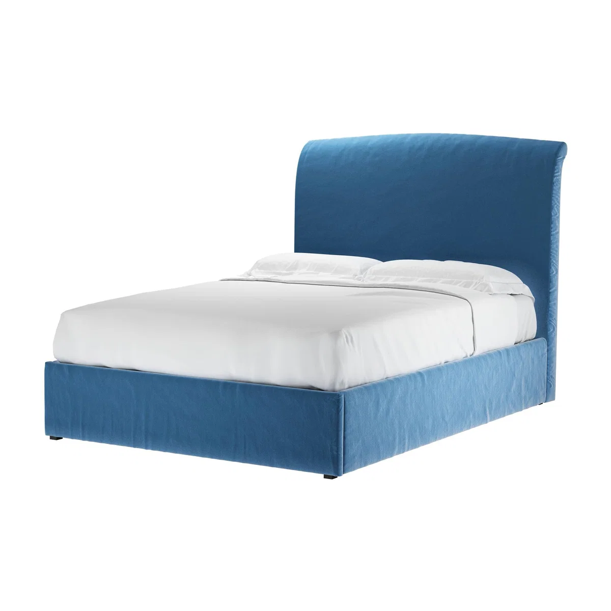 Thea Double Ottoman Bed in Bahama Cotton Matt Velvet - sofa.com – image 1